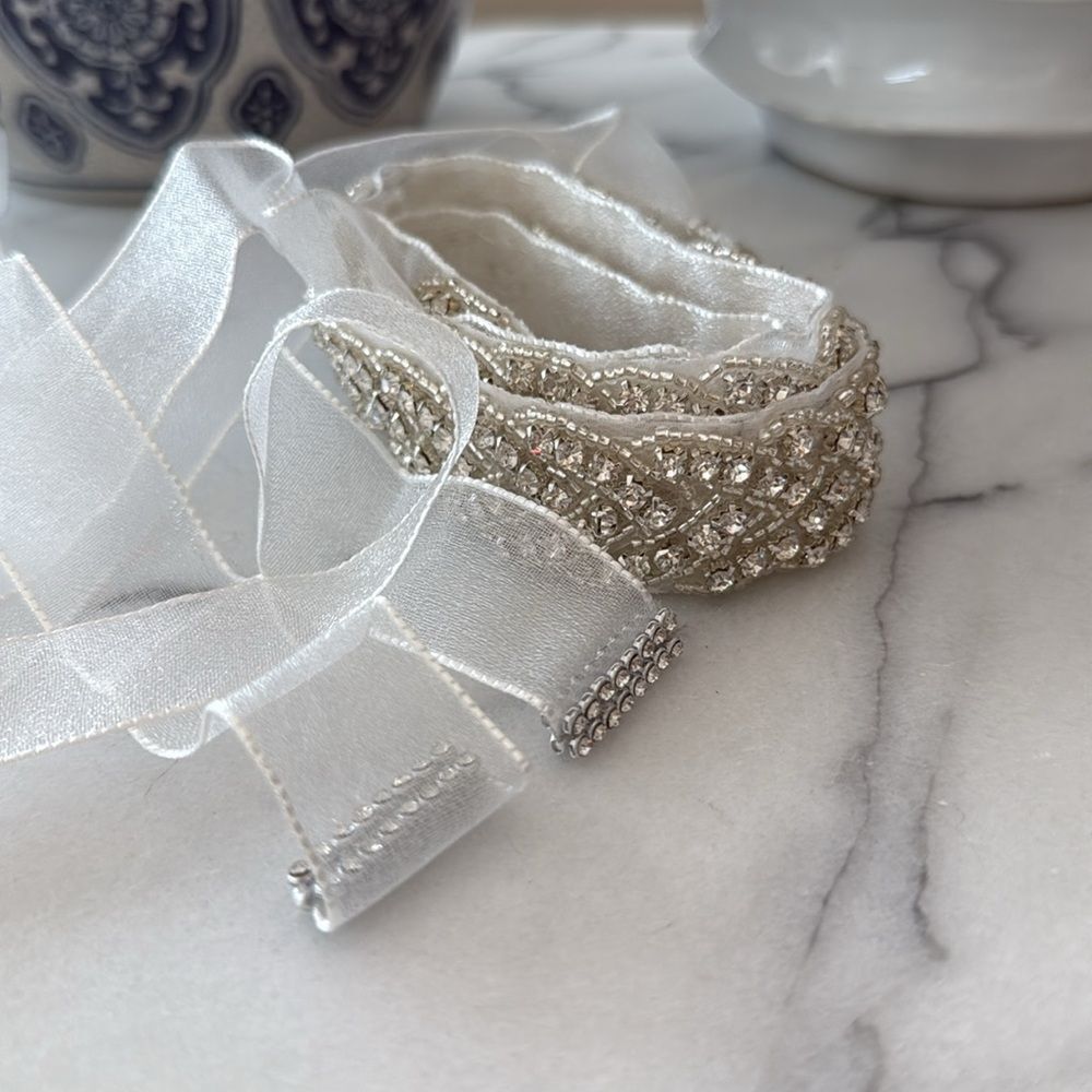 Nina Bridal Crystal Braid Sash - Picture 9 of 9